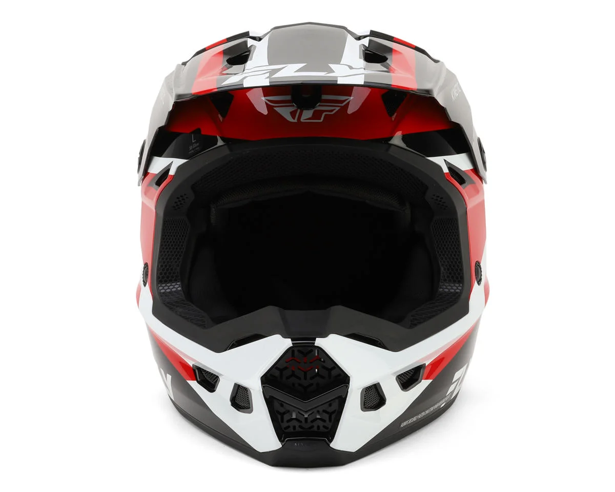 Fly Racing Kinetic Sync Helmet (Black/Red/White) (L)